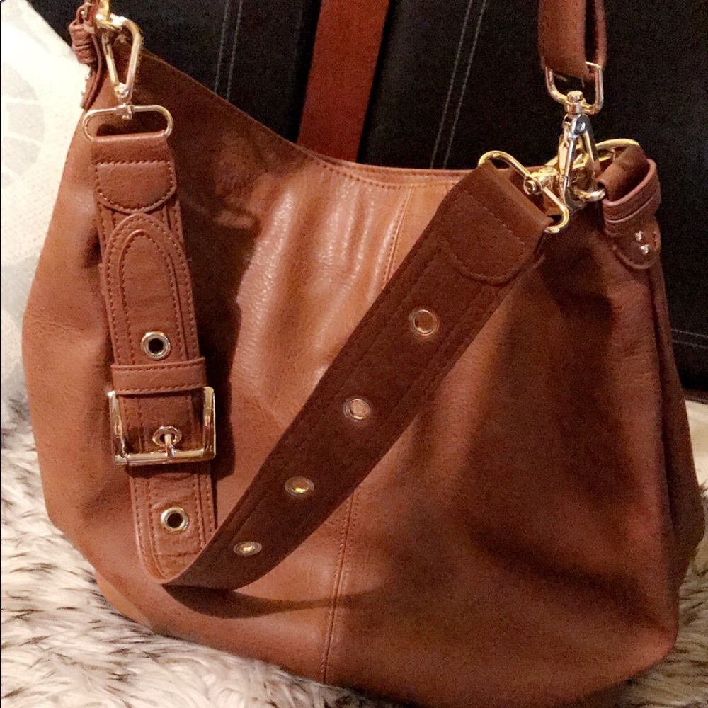 Steve Madden tan brown bag